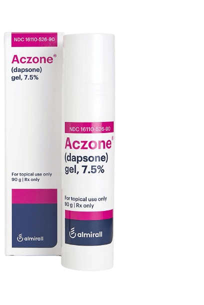 A photo of the Aczone product container